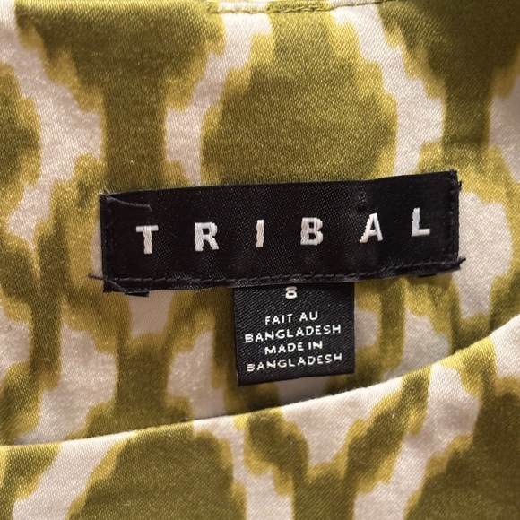 Tribal knee length dress size 8.  Zipper closure‎ cotton - Picture 2 of 8